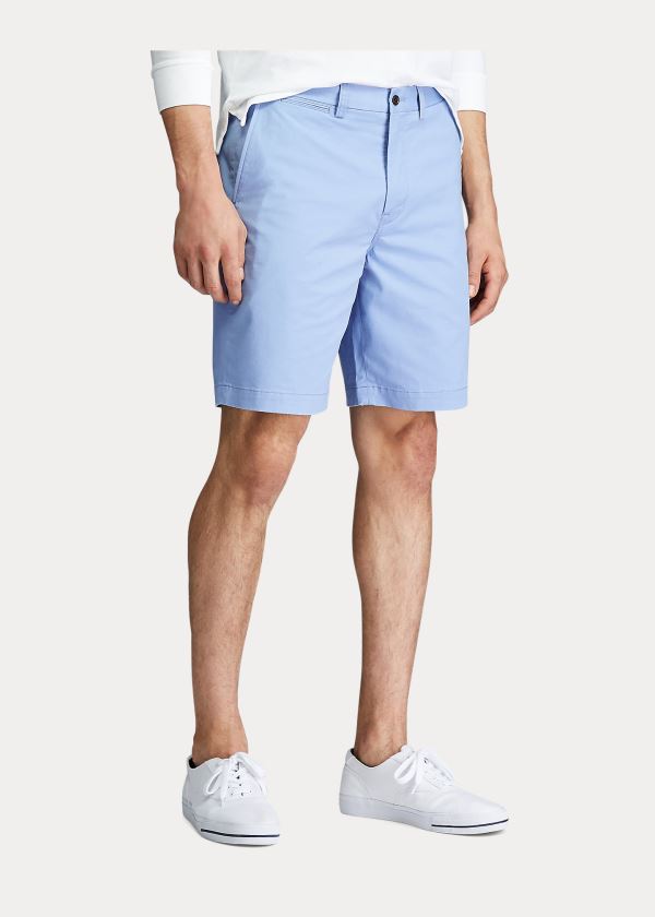 Spodenki Ralph Lauren Stretch Classic Fit Short Męskie Niebieskie | HZOP9248