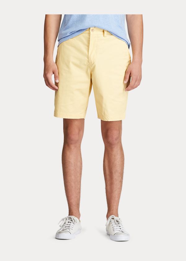 Spodenki Ralph Lauren Stretch Classic Fit Short Męskie Cytrynowy | FIWV3145