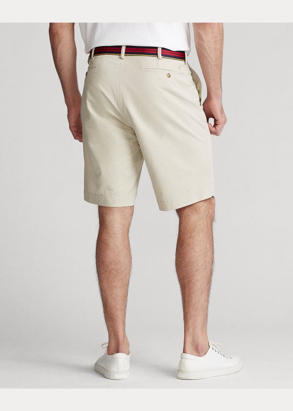 Spodenki Ralph Lauren Stretch Classic Fit Short Męskie Beżowe | QZQM7463