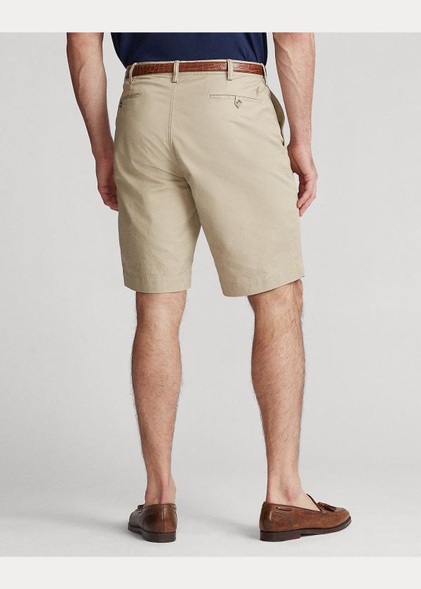 Spodenki Ralph Lauren Stretch Classic Fit Short Męskie Khaki | DCDC7867