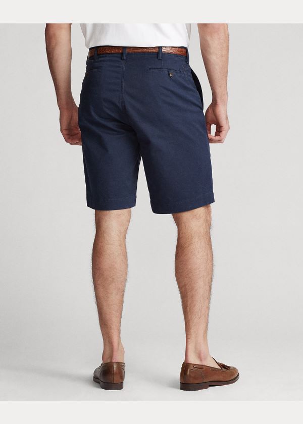 Spodenki Ralph Lauren Stretch Classic Fit Short Męskie Granatowe | POYB7303