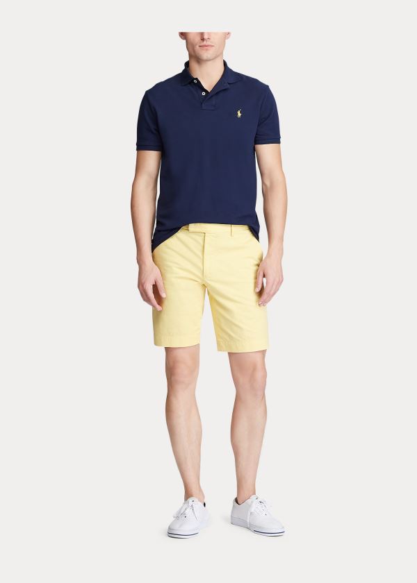 Spodenki Ralph Lauren Stretch Slim Fit Twill Short Męskie Cytrynowy | GGAO9019