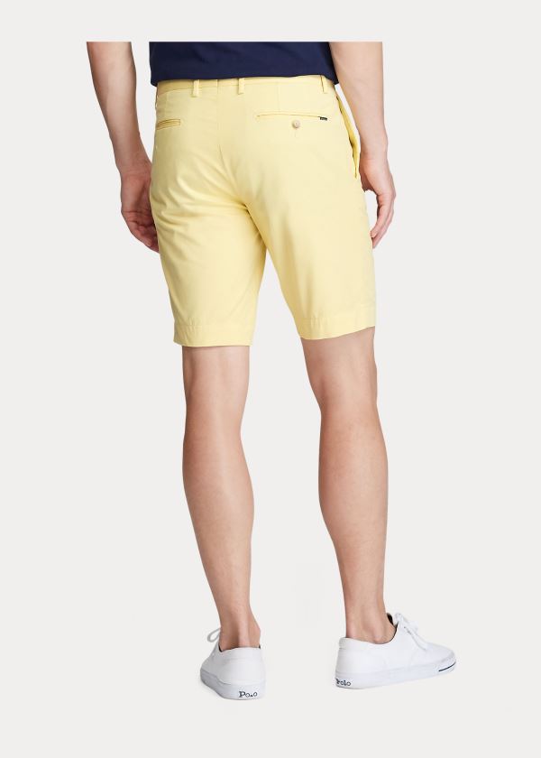 Spodenki Ralph Lauren Stretch Slim Fit Twill Short Męskie Cytrynowy | GGAO9019