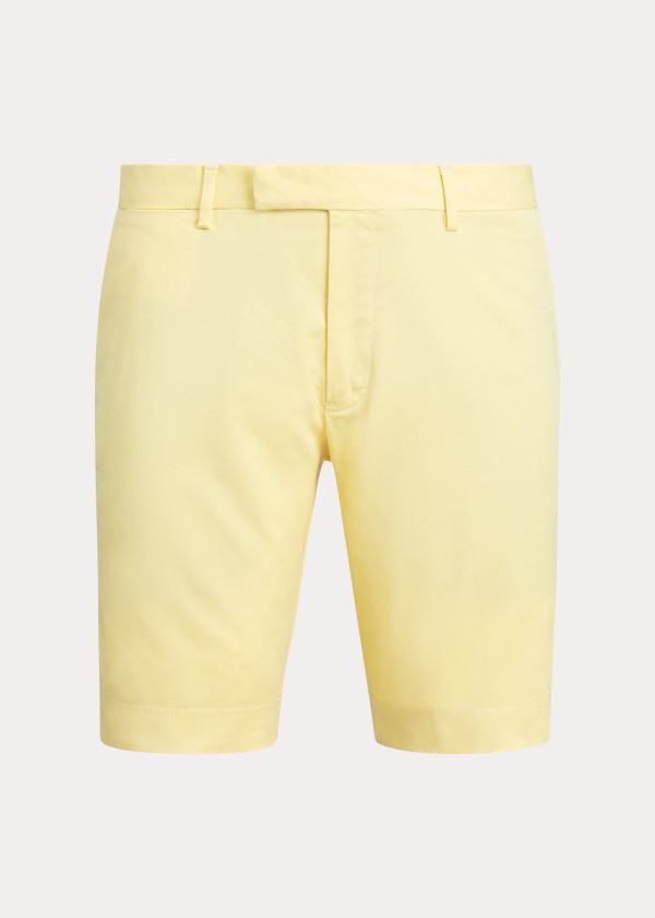 Spodenki Ralph Lauren Stretch Slim Fit Twill Short Męskie Cytrynowy | GGAO9019