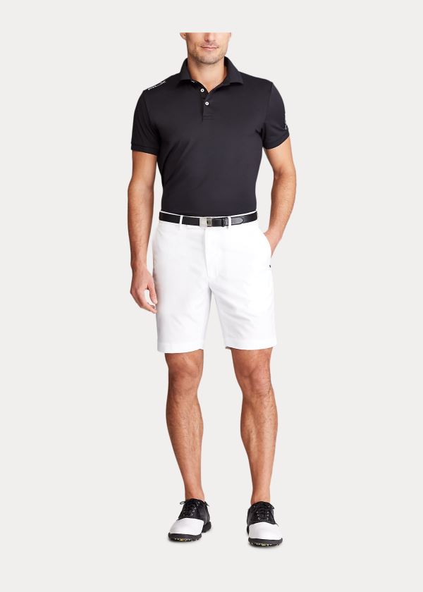 Spodenki Ralph Lauren Tailored Fit Performance Short Męskie Białe | OOAN0713