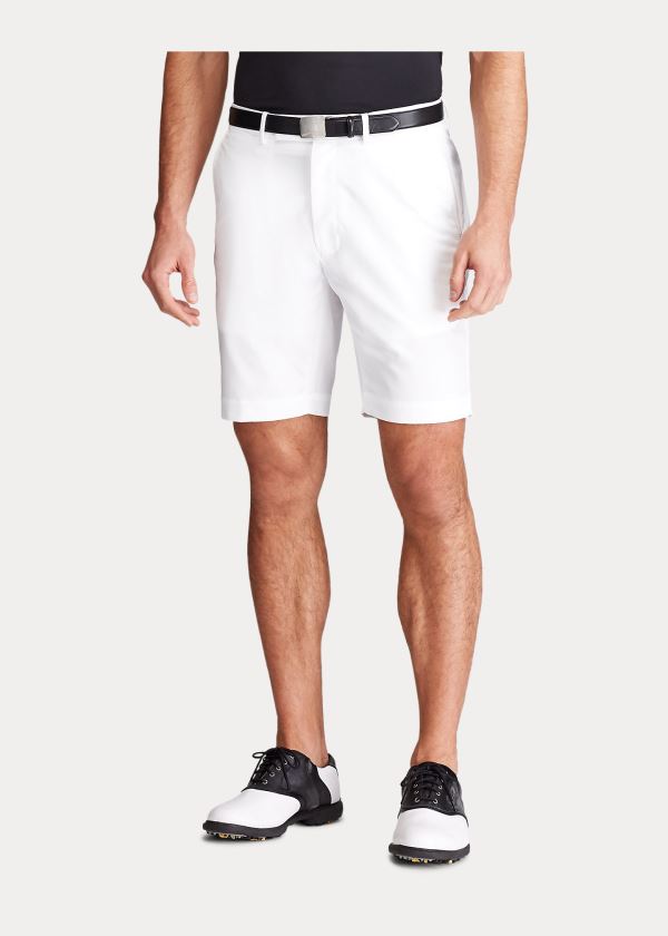 Spodenki Ralph Lauren Tailored Fit Performance Short Męskie Białe | OOAN0713