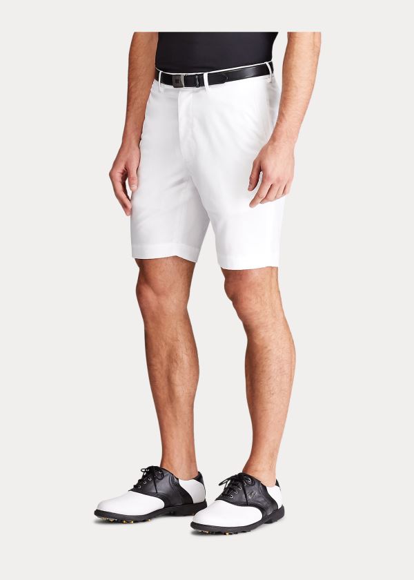 Spodenki Ralph Lauren Tailored Fit Performance Short Męskie Białe | OOAN0713