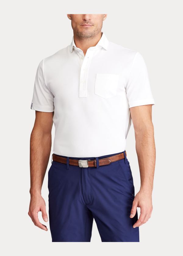 Spodenki Ralph Lauren Tailored Fit Stretch Short Męskie Granatowe | SLGM9591