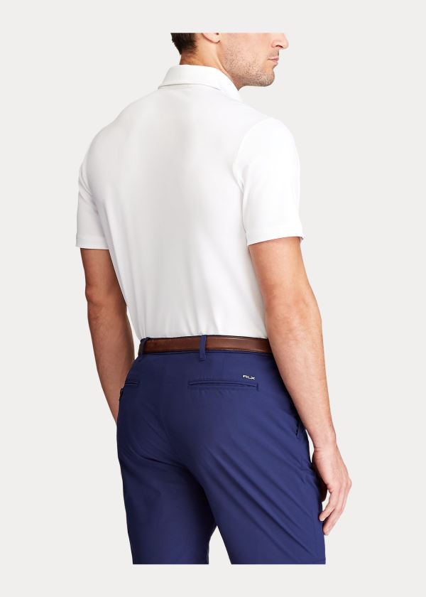 Spodenki Ralph Lauren Tailored Fit Stretch Short Męskie Granatowe | SLGM9591