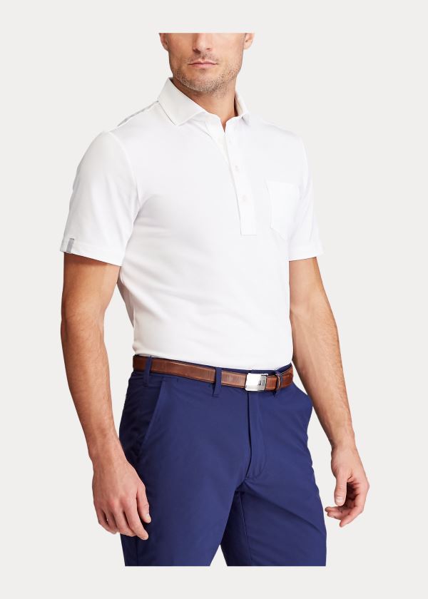 Spodenki Ralph Lauren Tailored Fit Stretch Short Męskie Granatowe | SLGM9591