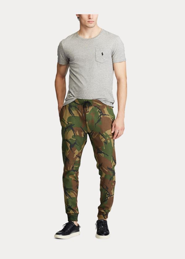 Spodnie Do Biegania Ralph Lauren Camo Double-Knit Jogger Pant Męskie Camo | BHGT6814