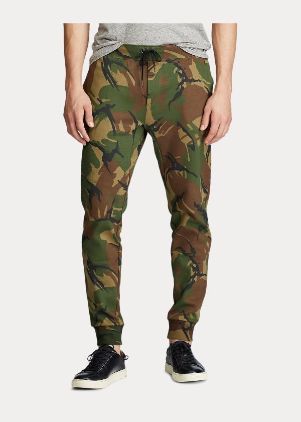 Spodnie Do Biegania Ralph Lauren Camo Double-Knit Jogger Pant Męskie Camo | BHGT6814