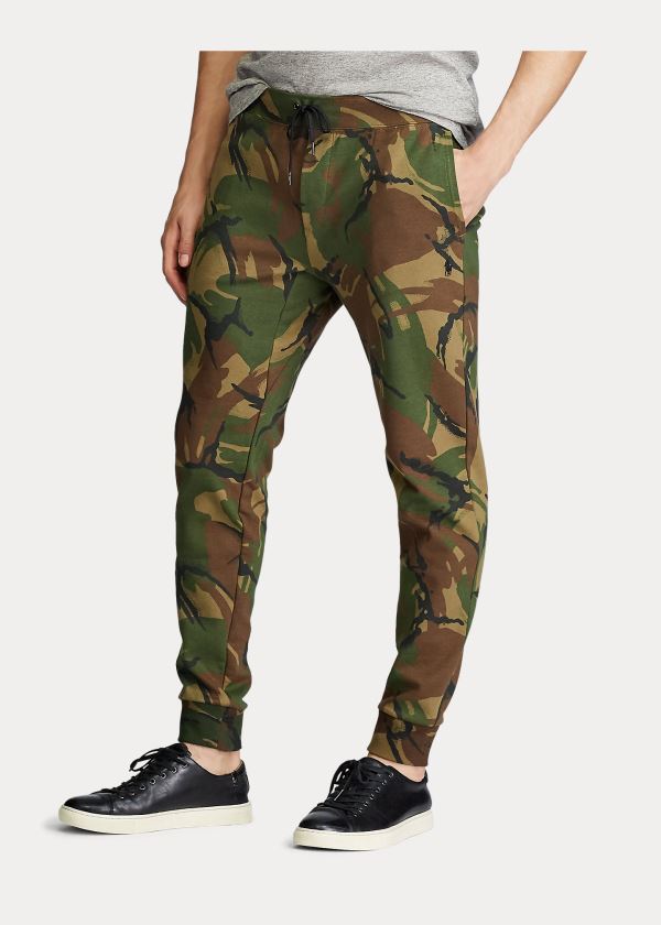 Spodnie Do Biegania Ralph Lauren Camo Double-Knit Jogger Pant Męskie Camo | BHGT6814