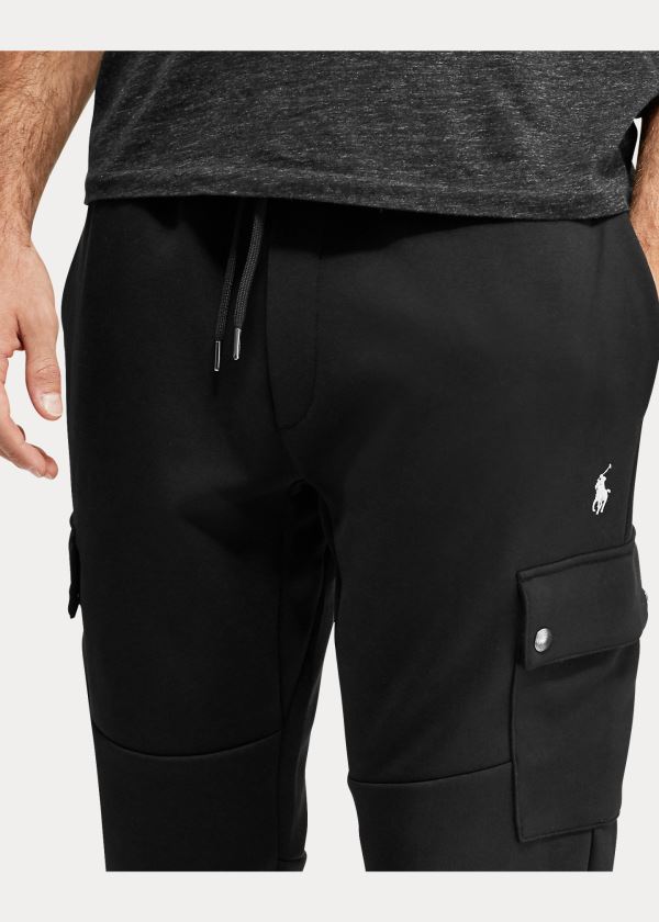 Spodnie Do Biegania Ralph Lauren Cargo Jogger Pant Męskie Czarne | KOYA4067