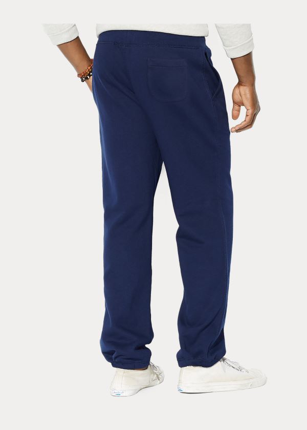 Spodnie Do Biegania Ralph Lauren Cotton-Blend-Fleece Pant Męskie Granatowe | LVJE4438