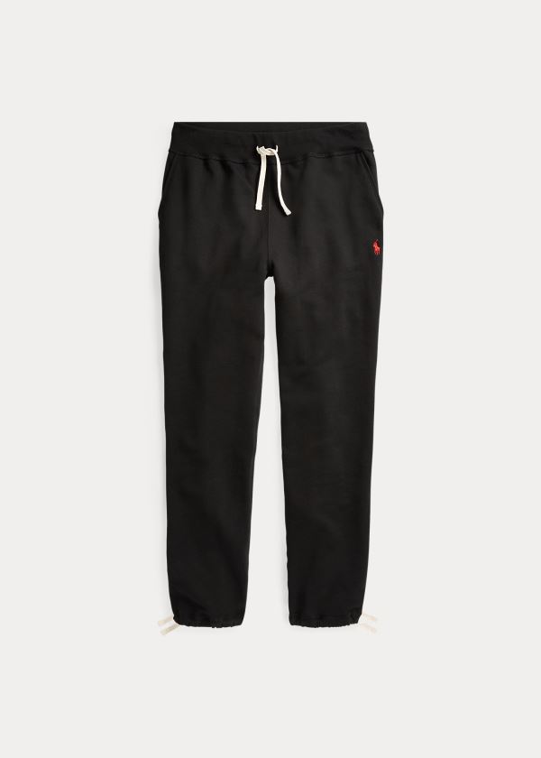 Spodnie Do Biegania Ralph Lauren Cotton-Blend-Fleece Pant Męskie Czarne | QMTA2474