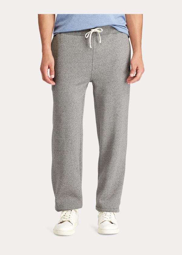 Spodnie Do Biegania Ralph Lauren Cotton-Blend-Fleece Pant Męskie Szare | PDSD0444