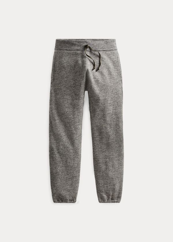 Spodnie Do Biegania Ralph Lauren Cotton-Blend-Fleece Sweatpant Męskie Szare | KVVE0490