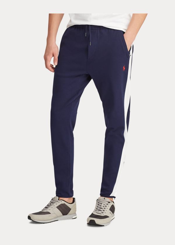 Spodnie Do Biegania Ralph Lauren Cotton Interlock Track Pant Męskie Granatowe | YAKV3570