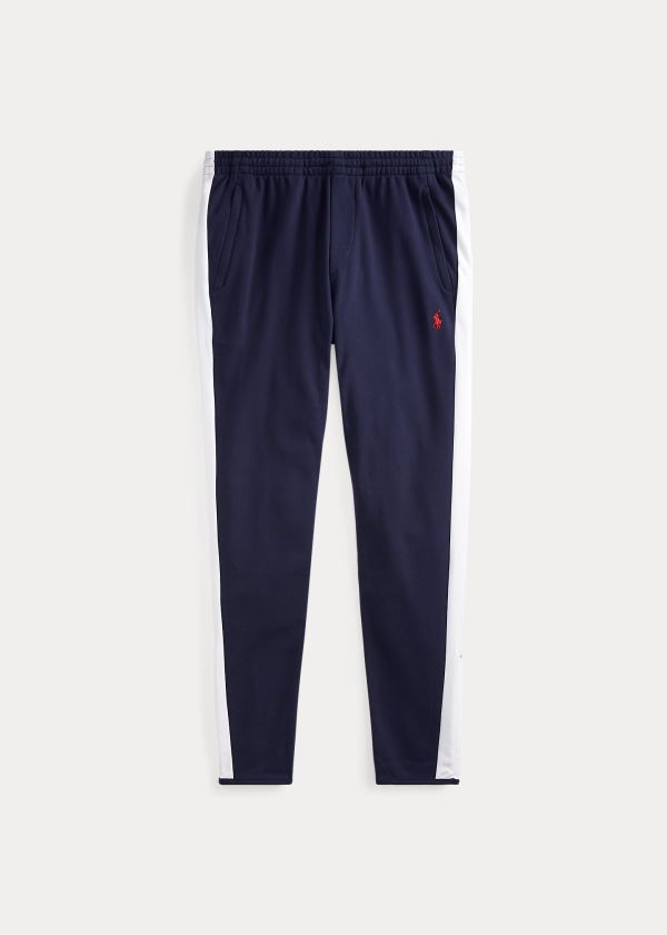 Spodnie Do Biegania Ralph Lauren Cotton Interlock Track Pant Męskie Granatowe | YAKV3570