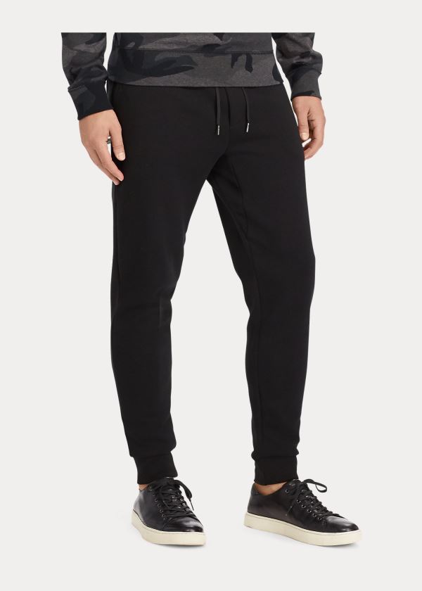 Spodnie Do Biegania Ralph Lauren Double-Knit Pant Męskie Czarne | CELL4193