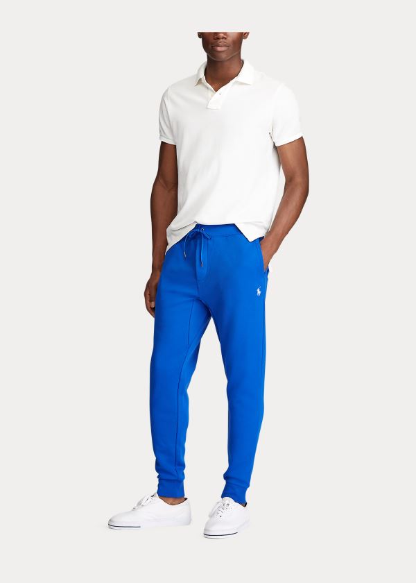 Spodnie Do Biegania Ralph Lauren Double-Knit Pant Męskie Niebieskie Królewski Niebieski | ABVZ9013