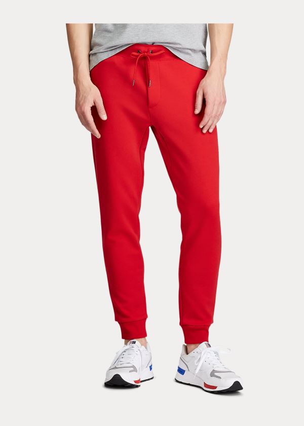 Spodnie Do Biegania Ralph Lauren Double-Knit Pant Męskie Czerwone | KHTD5744