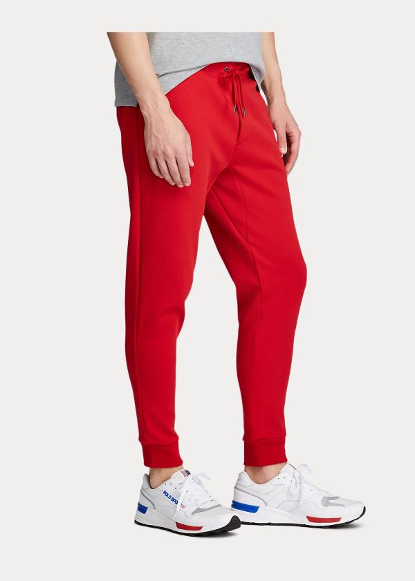 Spodnie Do Biegania Ralph Lauren Double-Knit Pant Męskie Czerwone | KHTD5744