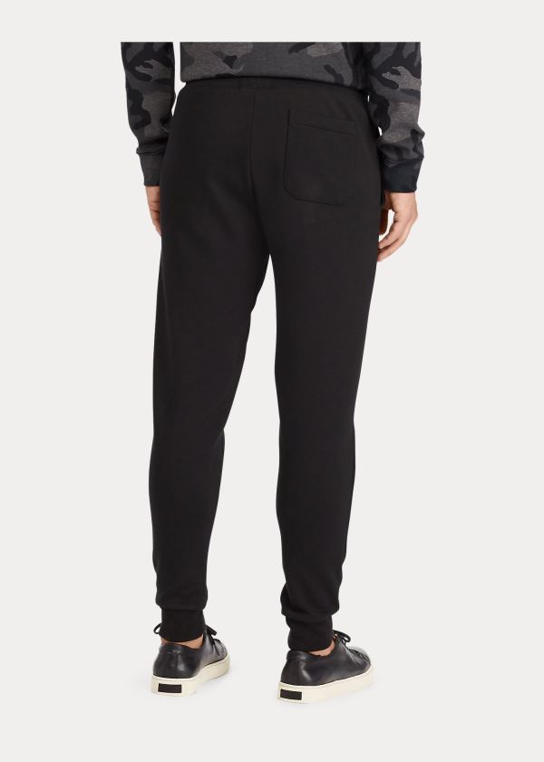 Spodnie Do Biegania Ralph Lauren Double-Knit Jogger Pant Męskie Czarne | XJNY7521