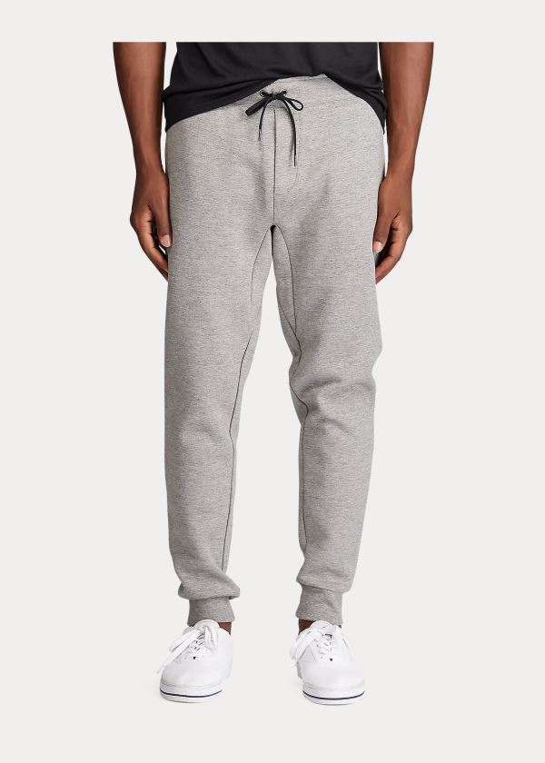 Spodnie Do Biegania Ralph Lauren Double-Knit Jogger Pant Męskie Szare | ZCAS8915