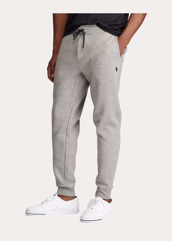 Spodnie Do Biegania Ralph Lauren Double-Knit Jogger Pant Męskie Szare | ZCAS8915