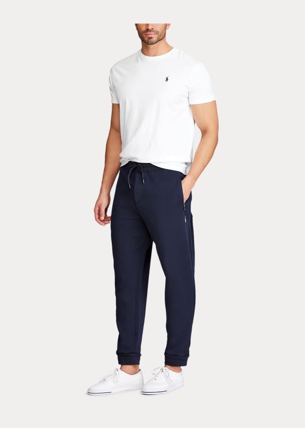 Spodnie Do Biegania Ralph Lauren Double-Knit Jogger Pant Męskie Granatowe | TGEN1072