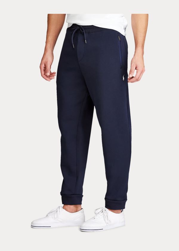 Spodnie Do Biegania Ralph Lauren Double-Knit Jogger Pant Męskie Granatowe | TGEN1072