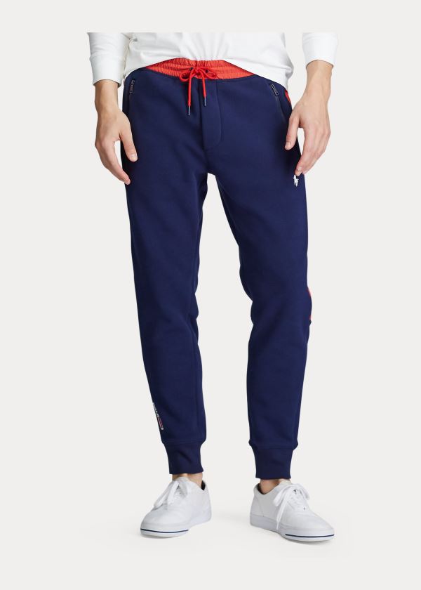 Spodnie Do Biegania Ralph Lauren Fleece Jogger Pant Męskie Granatowe | BGYZ2266