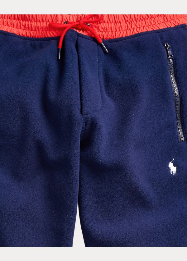 Spodnie Do Biegania Ralph Lauren Fleece Jogger Pant Męskie Granatowe | BGYZ2266