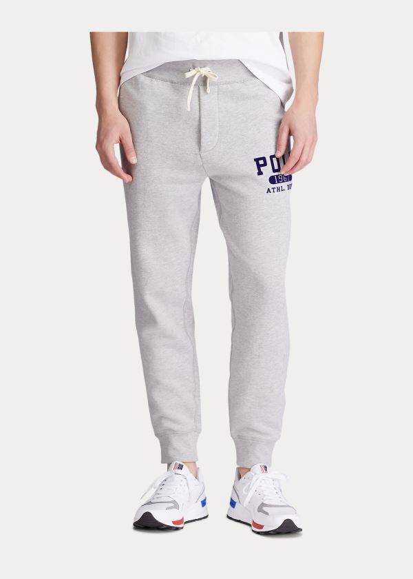 Spodnie Do Biegania Ralph Lauren Fleece Graphic Jogger Męskie Szare | IMQS2371