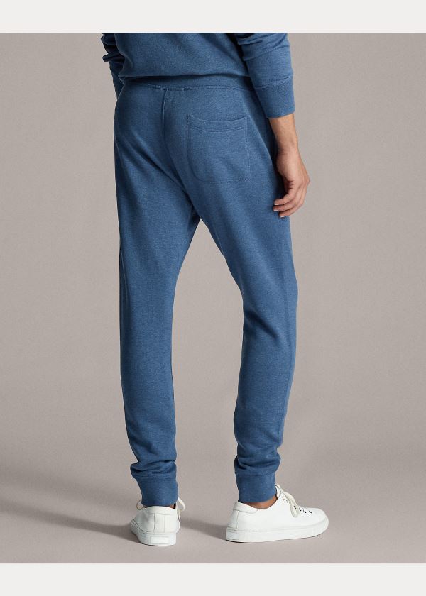 Spodnie Do Biegania Ralph Lauren Fleece Jogger Pant Męskie Niebieskie | WYUD6575