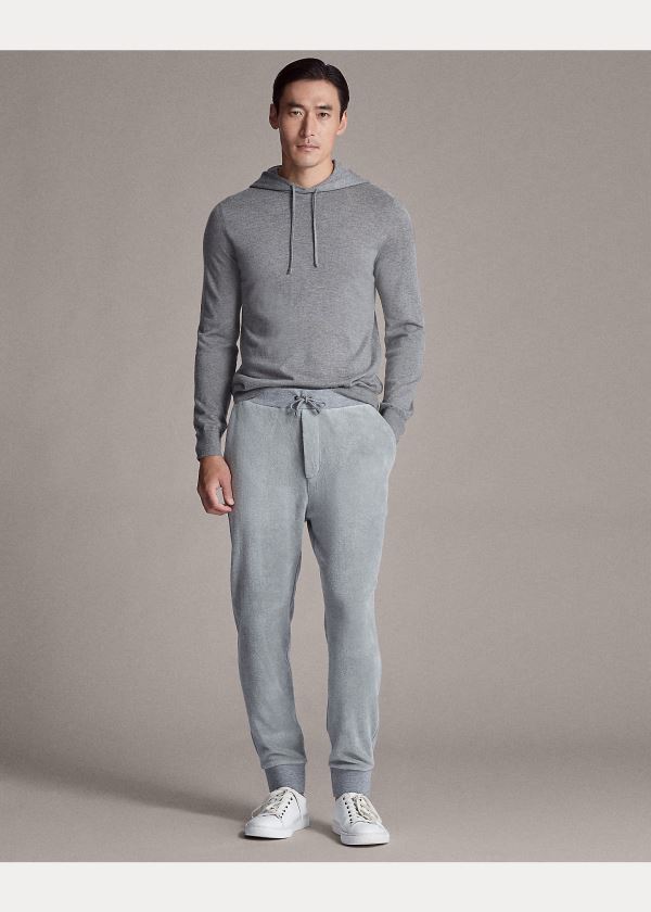 Spodnie Do Biegania Ralph Lauren Fleece Jogger Pant Męskie Głęboka Szare | ZSRA9733