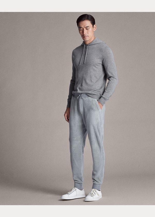 Spodnie Do Biegania Ralph Lauren Fleece Jogger Pant Męskie Głęboka Szare | ZSRA9733