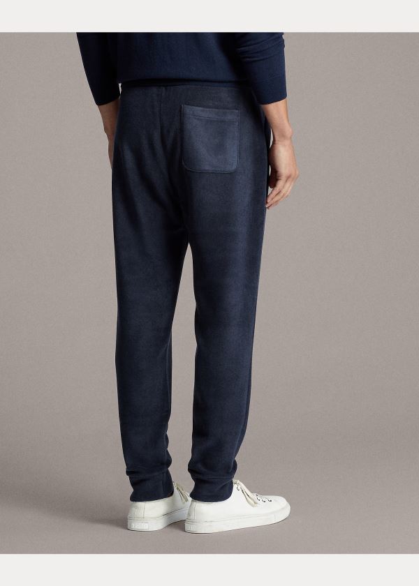 Spodnie Do Biegania Ralph Lauren Fleece Jogger Pant Męskie Granatowe | SXFS1268