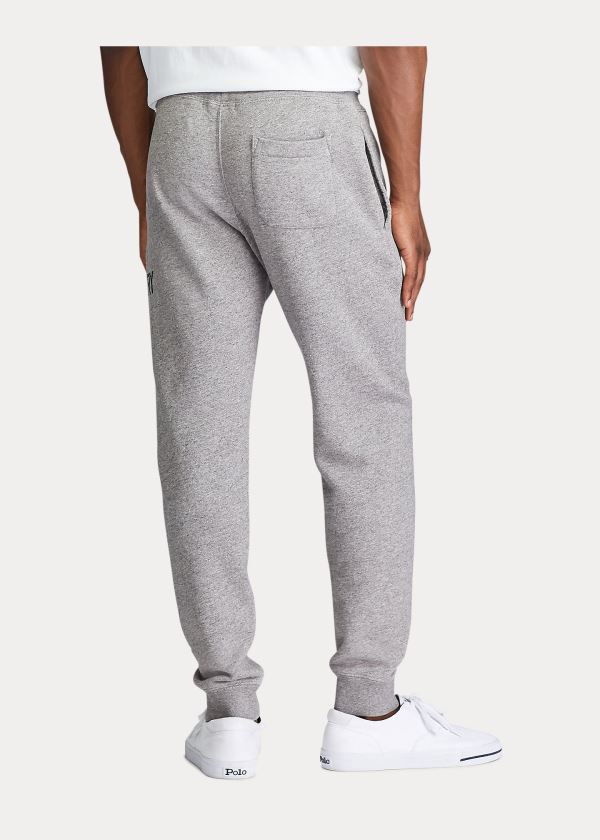 Spodnie Do Biegania Ralph Lauren Graphic Fleece Jogger Pant Męskie Szare | HZGD6837