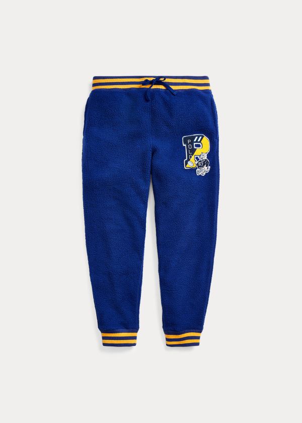 Spodnie Do Biegania Ralph Lauren Letterman Jogger Pant Męskie Królewski Niebieski Niebieskie | JMJH3802