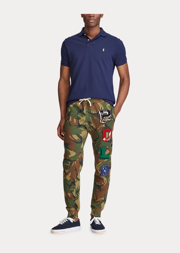 Spodnie Do Biegania Ralph Lauren Polo Camo Fleece Jogger Męskie Camo | XNRU3514