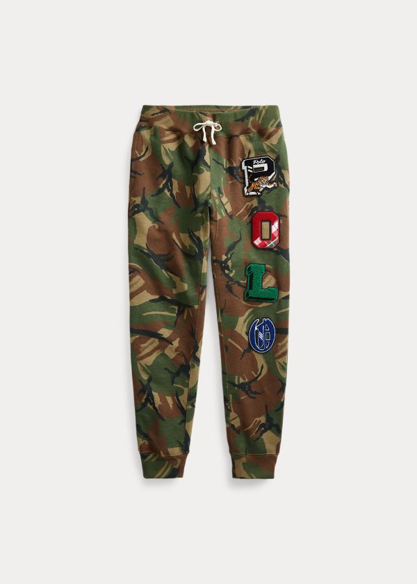 Spodnie Do Biegania Ralph Lauren Polo Camo Fleece Jogger Męskie Camo | XNRU3514