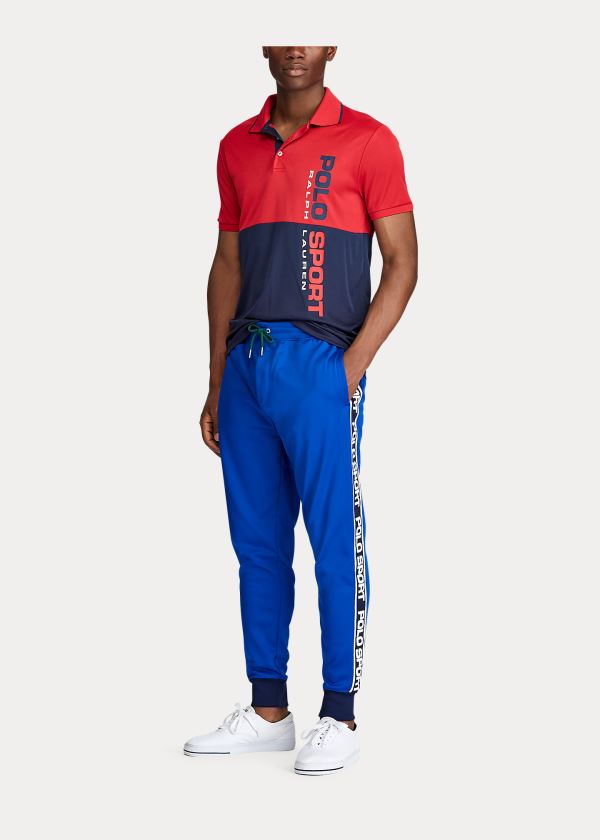 Spodnie Do Biegania Ralph Lauren Polo Sport Track Pant Męskie Niebieskie | XPNR6604