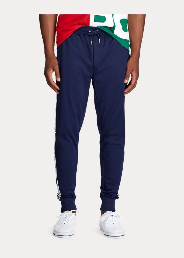 Spodnie Do Biegania Ralph Lauren Polo Sport Track Pant Męskie Granatowe | BKEJ4290