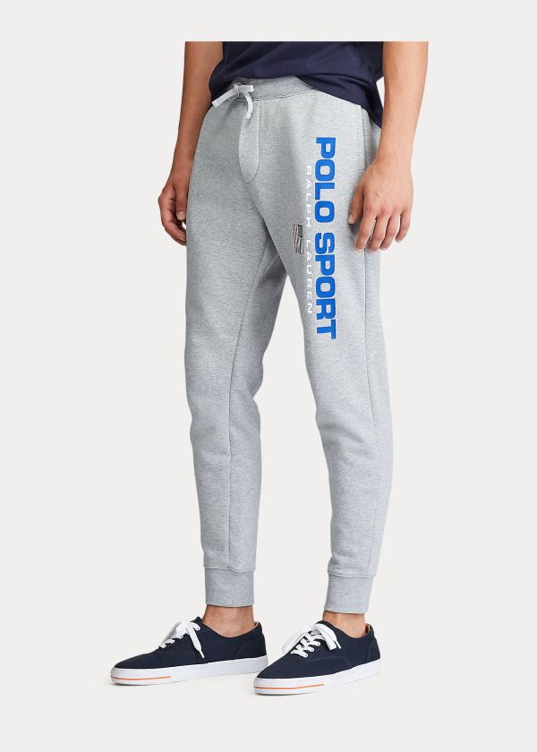 Spodnie Do Biegania Ralph Lauren Polo Sport Fleece Jogger Pant Męskie Szare | DYOF2156