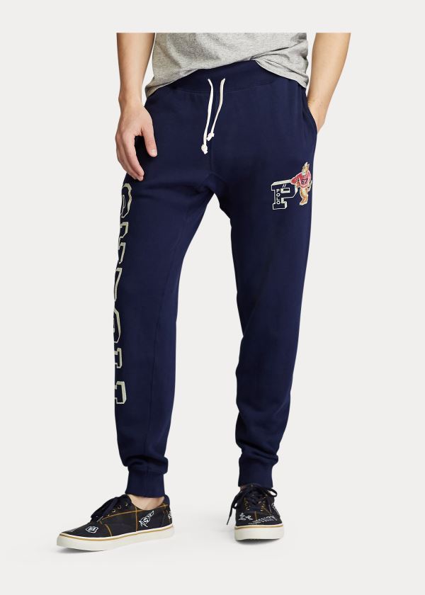 Spodnie Do Biegania Ralph Lauren Polo Tigers Fleece Jogger Męskie Granatowe | YKOS2624