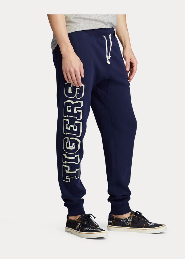 Spodnie Do Biegania Ralph Lauren Polo Tigers Fleece Jogger Męskie Granatowe | YKOS2624