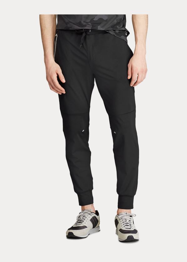 Spodnie Do Biegania Ralph Lauren Tech Jersey Jogger Pant Męskie Czarne | NLDD6627